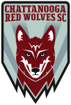 Chattanooga Red Wolves W badge
